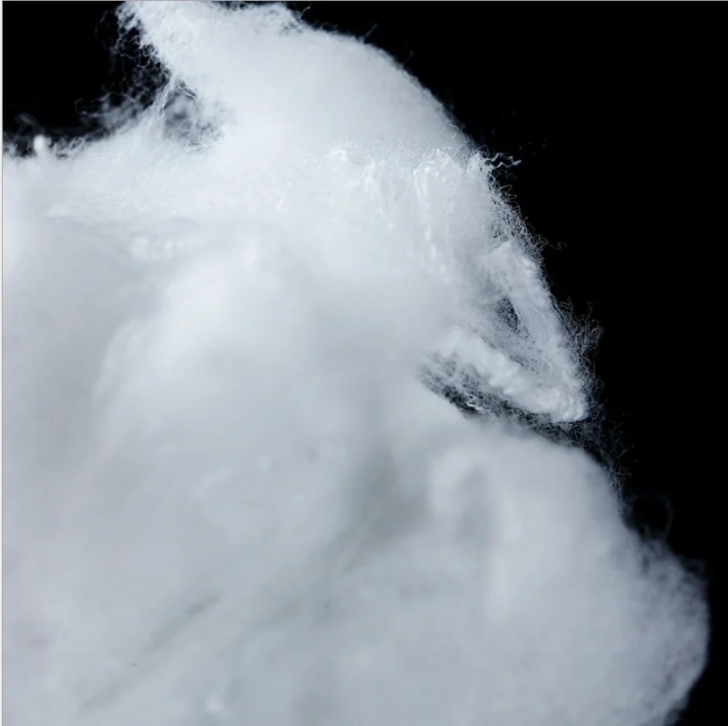 Hiqh Quality Recycled Virgin Polyester Staple Fiber 2 Dimension Solid Polyester Staple Fiber