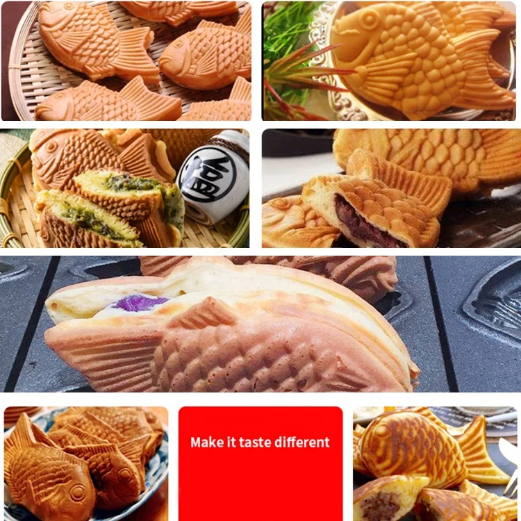 Taikiya Ice Cream Cone Maker Automatic Non-sticky Waffle Taiyaki Maker Machine