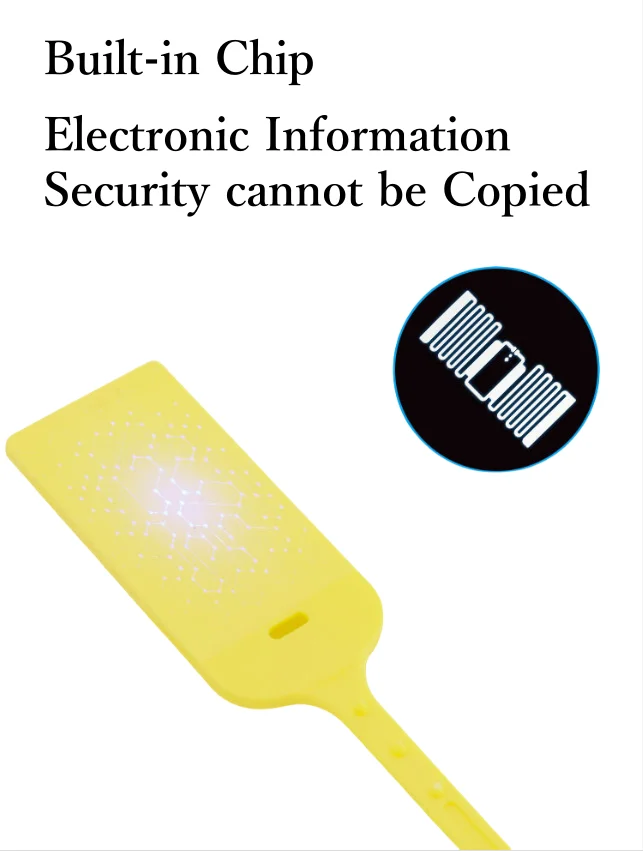 15inch 380mm High security Pull Tight RFID Plastic Seal Tamper Seals Truck Container Security Plastic Seal for Products