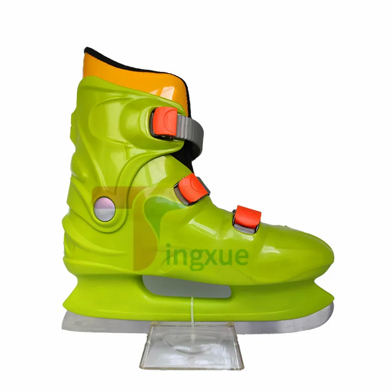 Factory price black rental figure hockey ice skates shoes for kids and adults for  ice rink