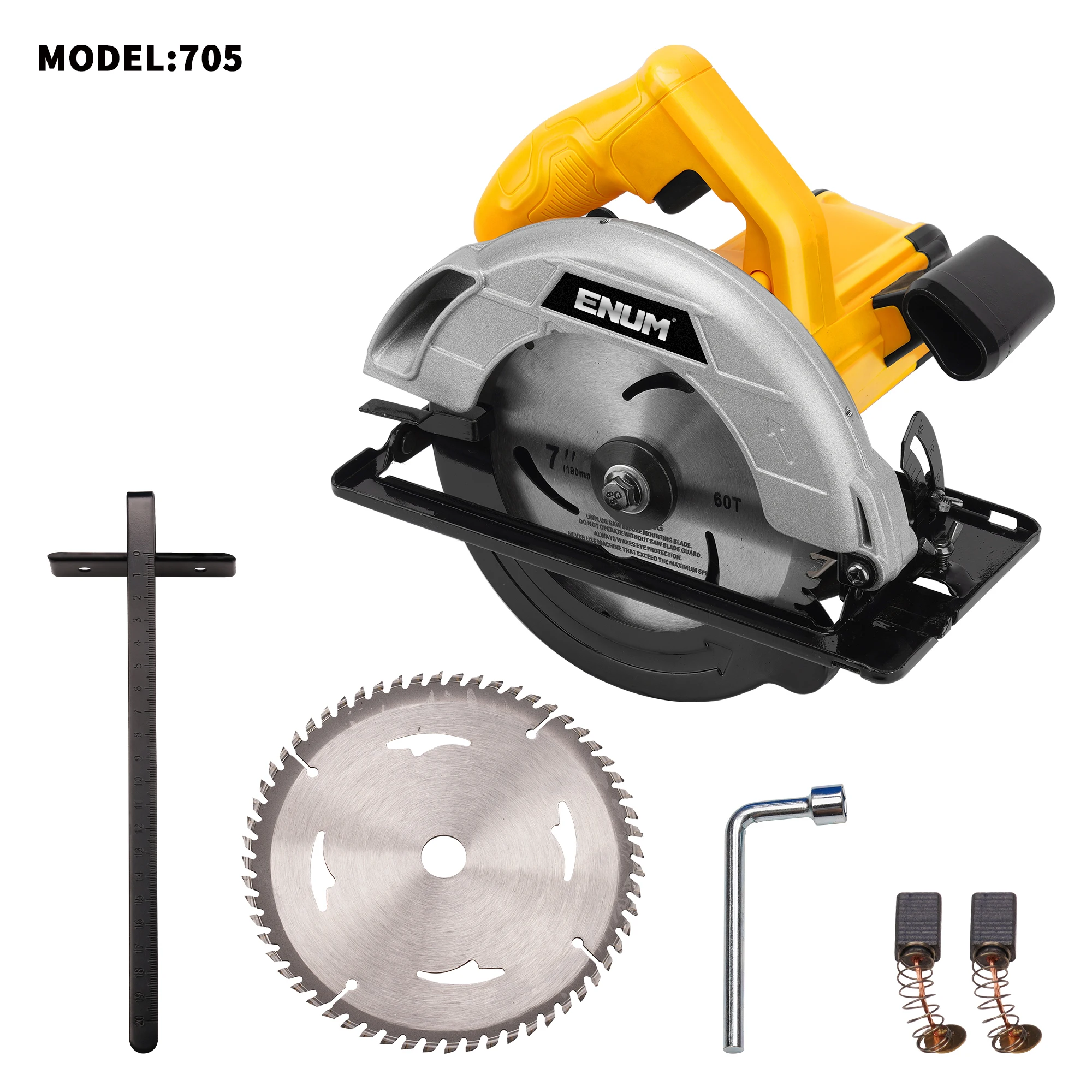 1200W 185mm Multi-Function Handheld Electric Miter Saw Circular Saw for Efficient Cutting of Wood Plastic Aluminum Profiles