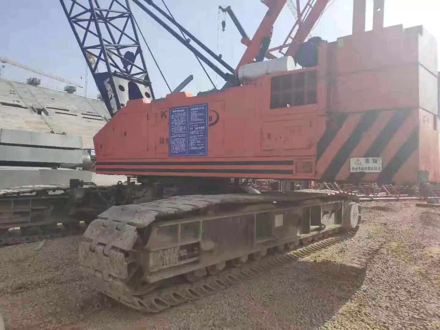 Used kh500 crawler crane Japan 100ton crane for sale