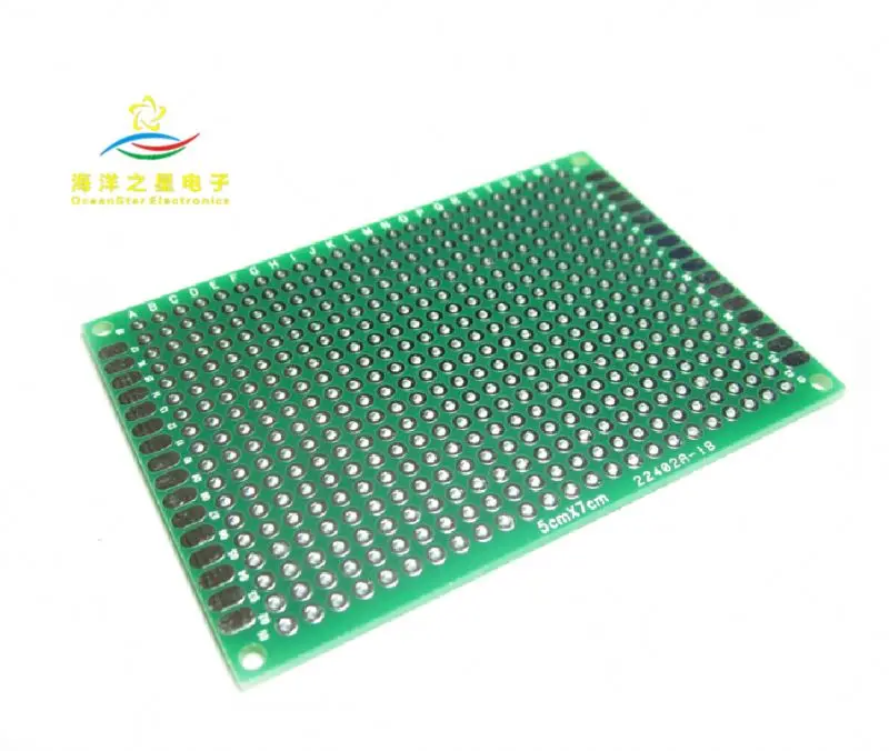 Высококачественная доска из стекловолокна Оловянная испытательная 5*7*0 16 зеленая двухсторонняя