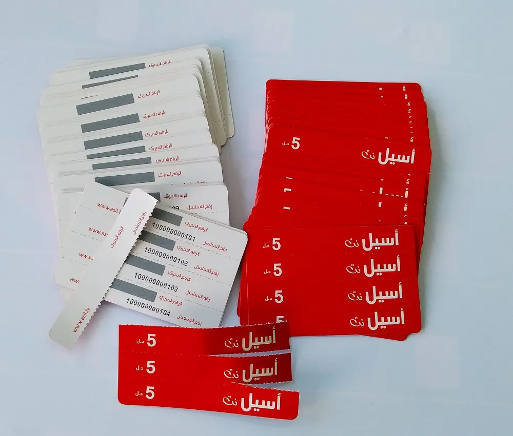 Telecom custom printing top up scratch off calling card