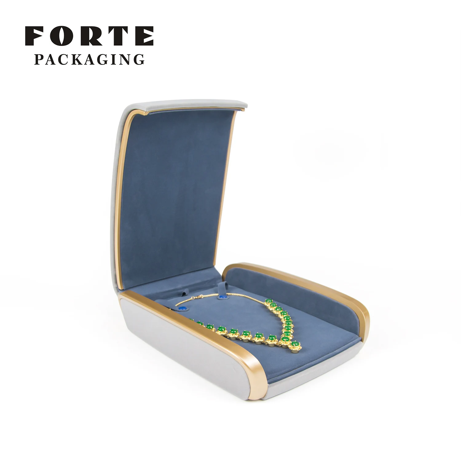 FORTE Jewelry Packaging Box Organizer Light Blue Sofa Packaging Box Ring Couple Ring Pendent Bracelet Bangle Box