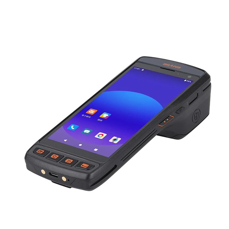 5 дюймов Android 11 0 Прочный POS 3 + 32 ГБ памяти 4 г WIFI GPS NFC портативный принтер Pda с IP65 Водонепроницаемый V800