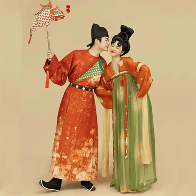 Горячая Hanfu Весна и лето традиционная китайская одежда как для мужчин так женщин
