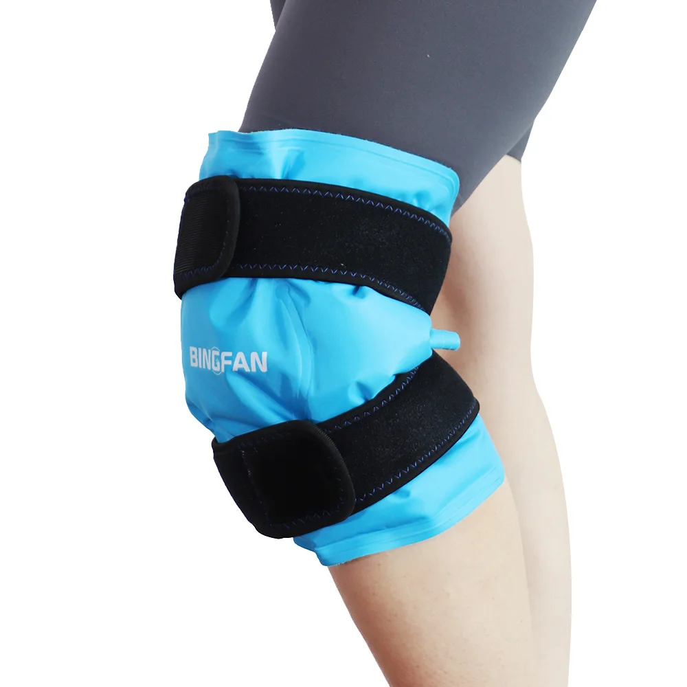 Cool and Hot Knee Ice Pack Wrap Hot and Cold Gel Compression Brace Heat Support With Strap For Arthritis Pain