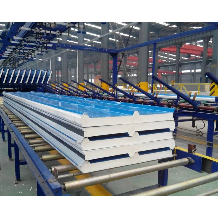 Lightweight durable PU insulated sandwich panels for freezer cold storage room