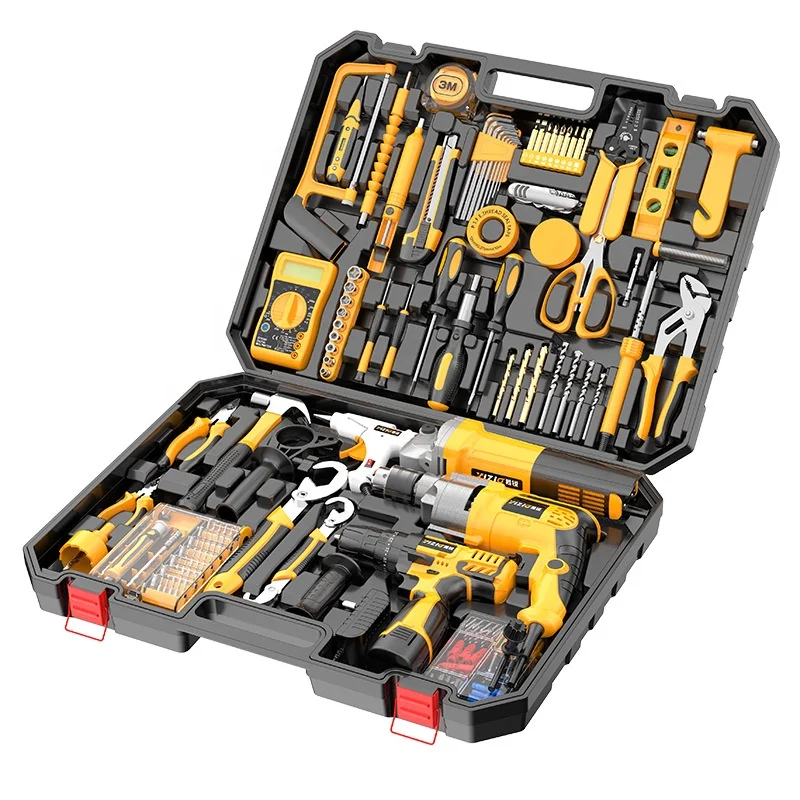 Hot Selling Household Tool Set Multi Function Allen Car Tool Kit Box Hex Socket Set Screw Ratchet Hand Tools Set