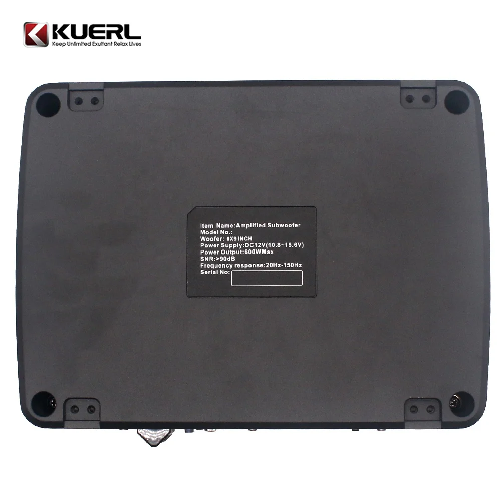 Guangzhou Kuer 6*9 inch multimedia car audio slim woofer speaker subwoofer SPL ative auto subwoofer