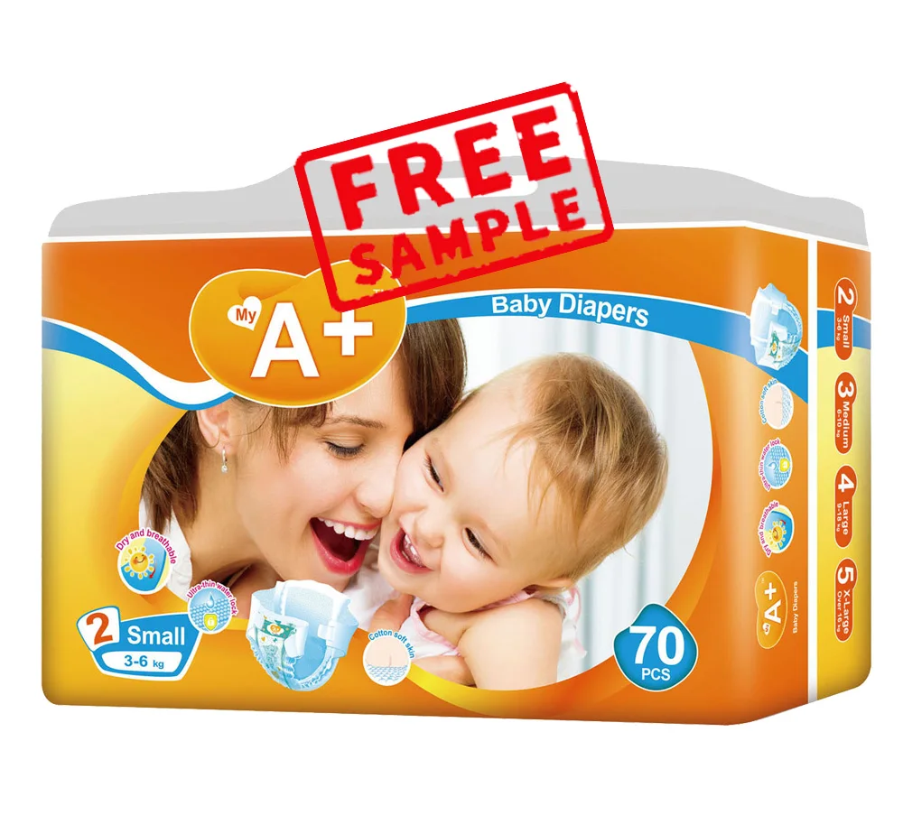 Professional Free Sample High Quality Sleepy OEM  Disposable Baby Diapers