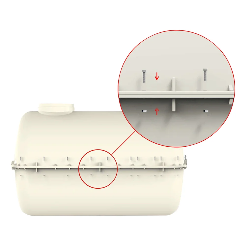 2.5m 2.3m 6m Mold Smc Biogas Plastic Septic Septic Tank Materials