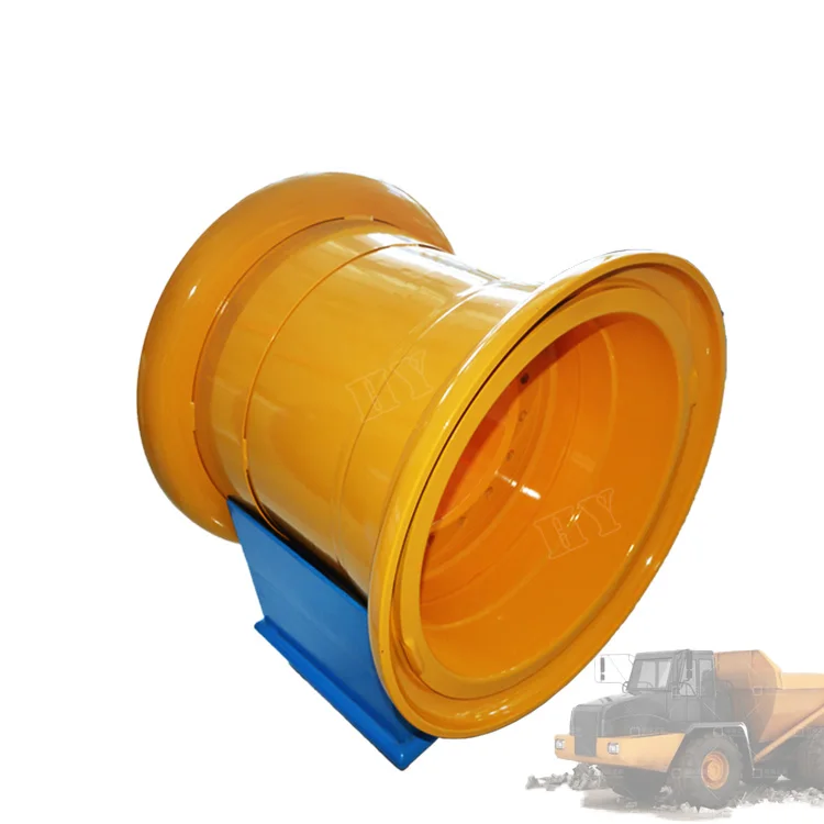 China Wheel Factory Excavator Wheel Rim Tubeless Rim KOM HM350 25x22.00/3.0 for tire 26.5R25