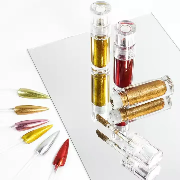 Destly Shiny Liquid Magic Mirror Powder Nail Art Decoration Chrome Mirror Powder Liquid Type Nail Tool