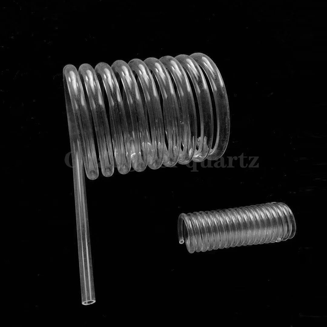 Clear Spiral Quartz Glass Tube Heaters Fused Glass quartz Coil Tube for Chemical Industry
