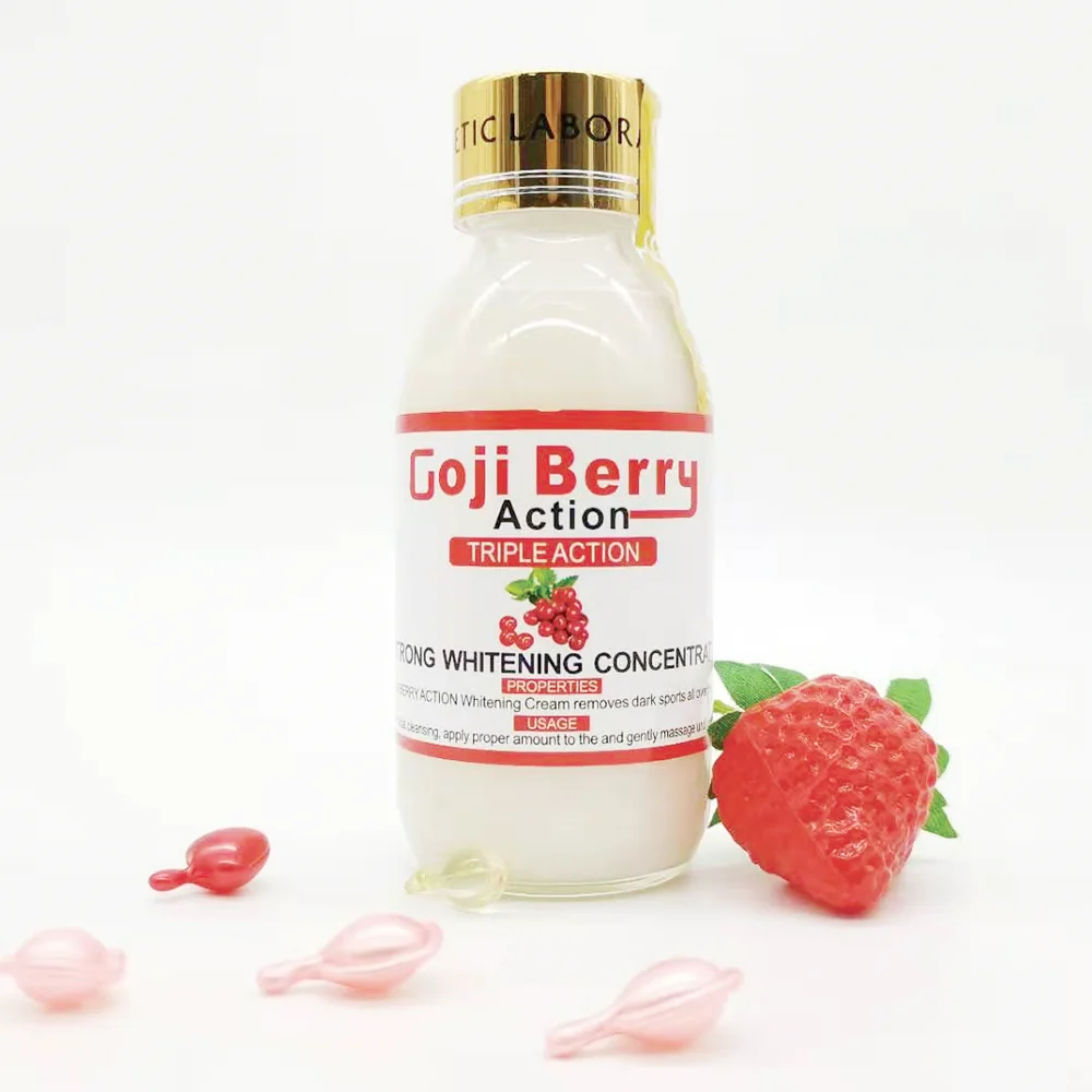 Goji Berry Action TRIPLE ACTION Serum cr me eclaircissante mains et pied skin care serum HA serum dark spot remover