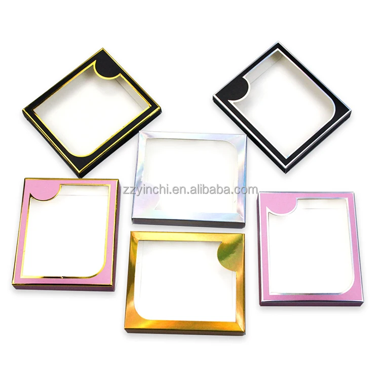 wholesale 5 pairs eyelash paper boxes faux lashes packaging privide logo custom silk lashes paper case