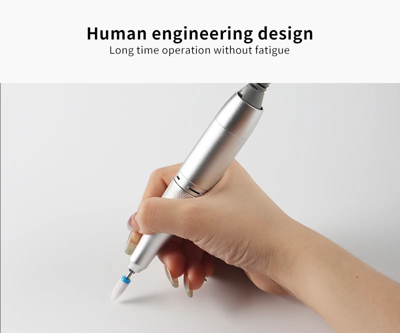 SNRQI Custom Logo Professional 30000 rpm Wireless Nail Drill Machine Cordless Electric Rechargeable Portable Nail Drill