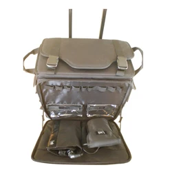 professional hairdresser tool hair beauty school kit soft rolling nylon hairdressing trolley bag case