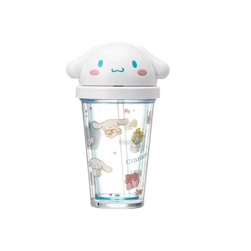 Kids Portable Lovely Sanrio Water Cup Small Capacity Cute Cups With Silicone Straw And Topper For Children