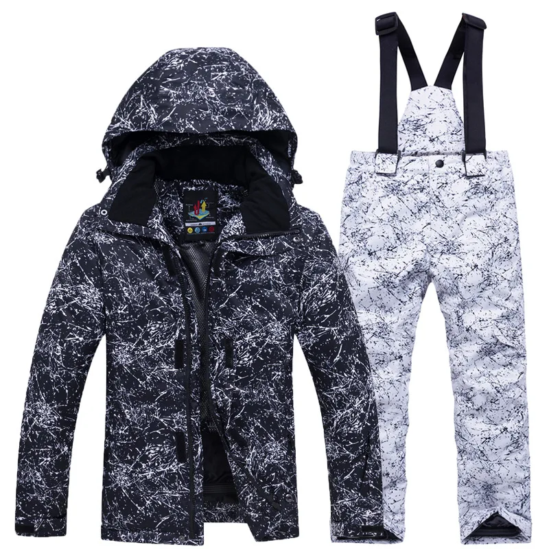 Best Seller Outdoor Thick Warm Winter Cold Boys Girls Kids Ski Jackets Ski Pants Windproof Waterproof Child Kids Ski Snow Suits