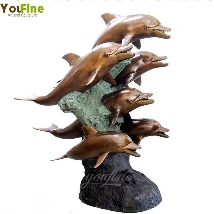Modern Garden Killer Whale Bronze Outdoor Decorative Fountain