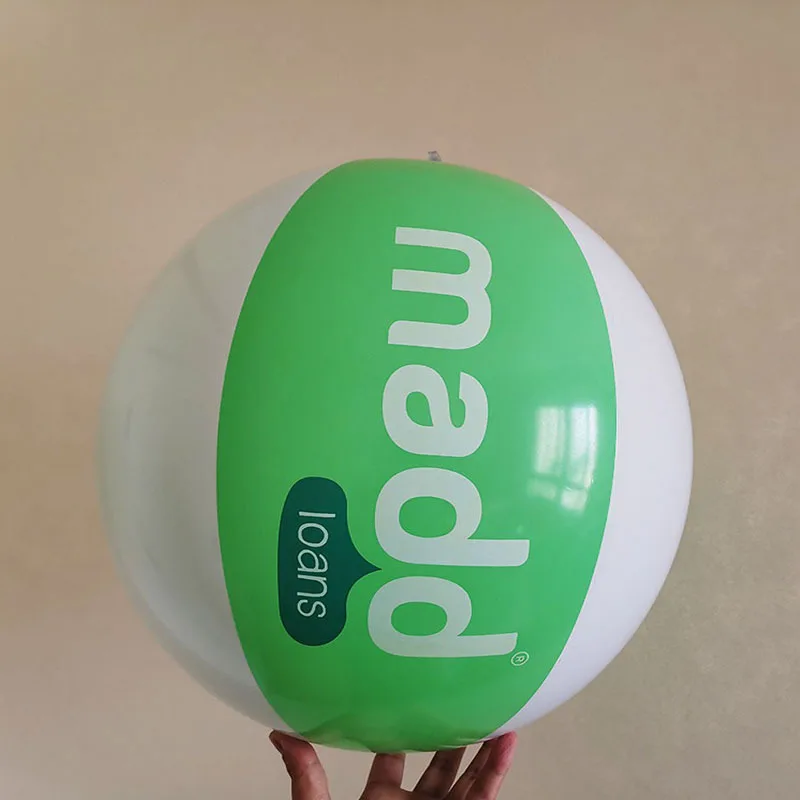 Cheap promotional water plastic PVC inflatable beach ball with logo