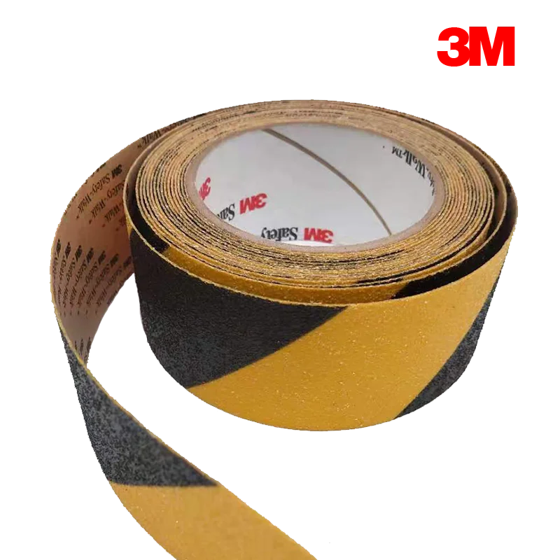 Famous brand tape 3M 613 good stickiness and wear resistance black and yellow anti-slip tape