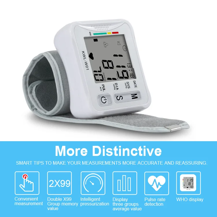 Digital Wrist Blood Pressure Monitors Automatic Wrist Blood Pressure Monitor On the Wrist