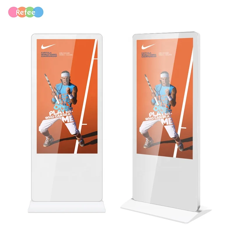 55 65 inch smart android lcd digital display floor standing advertising screen signage kiosk