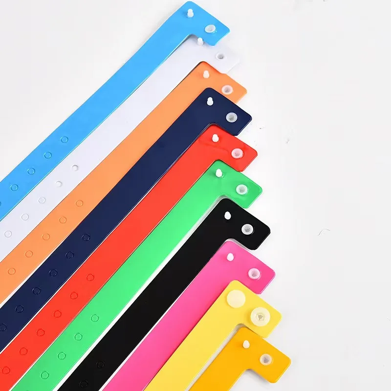 Custom Cheap One Time Use Wrist Band Customised Logo Rubber Plastic Bracelets For Events Festival Party