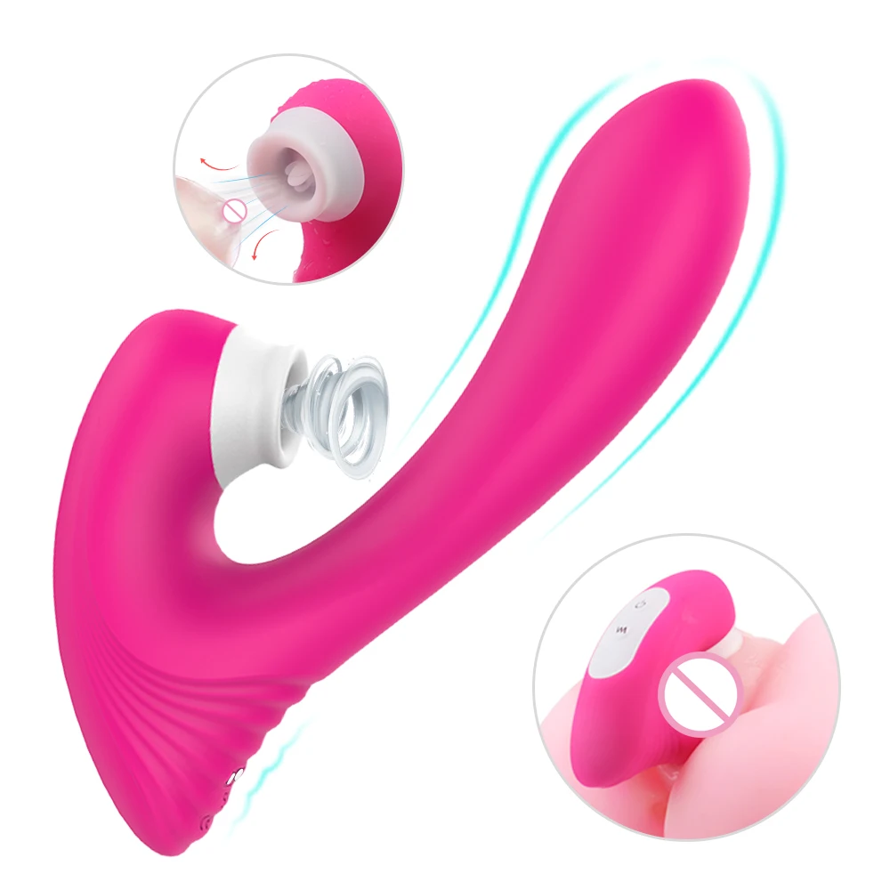 S-HANDE 9 Modes Vibration, Suction Clitoral Sucking Vibrator Sex Toy Soft Silicone Women Number 0.5-1.5 Hours <40 Dbs CN;GUA
