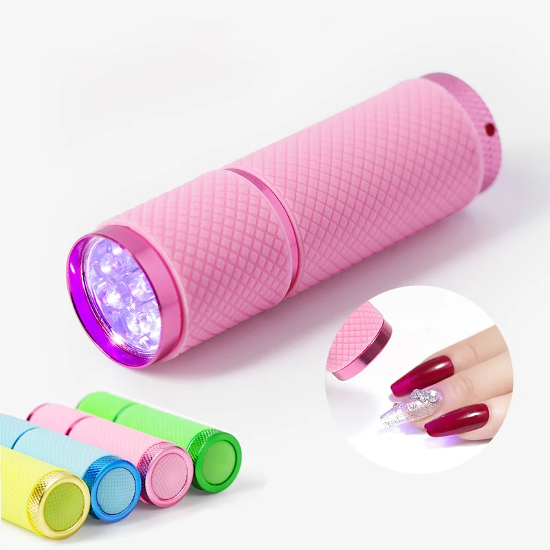 Прямая продажа с фабрики оптовая высококачественный портативный мини светодиодный фонарик 9 светодиодами для гель-лака светильник дизайна
