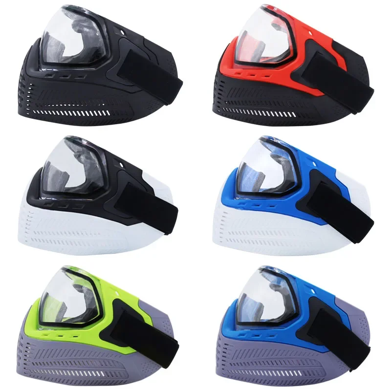 High Quality Full Face Paintball Mask Mask with Double Rubber Material Anti Fog Double Thermal DYE I4 Lens