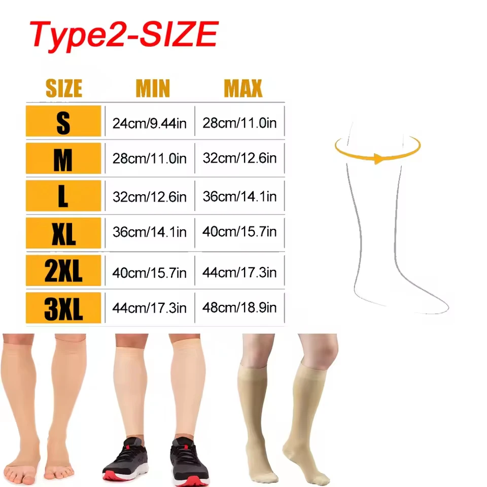 Relieve varicose veins and swollen legs stretch stockings 15-20 mmhg medical varicosity elastic thigh high compression socks