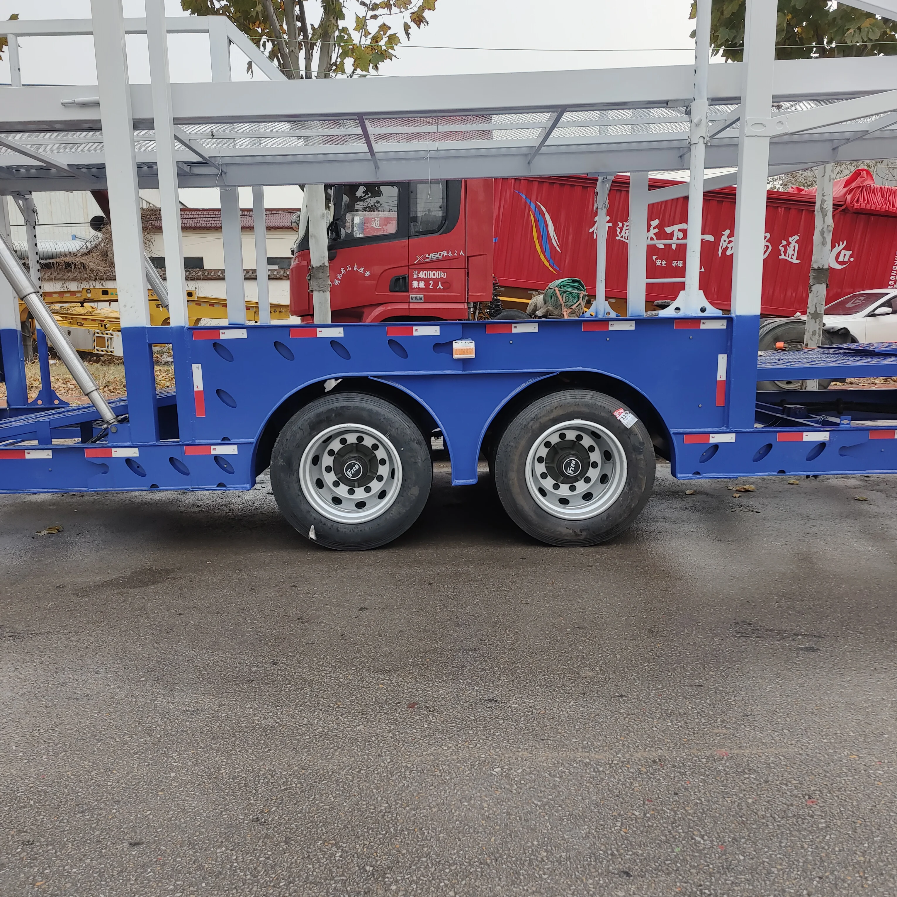 High Quality 2 Axles 8 Car Transport Trailers Factory Direct Sales Customizable Special Transportation at Factory Price