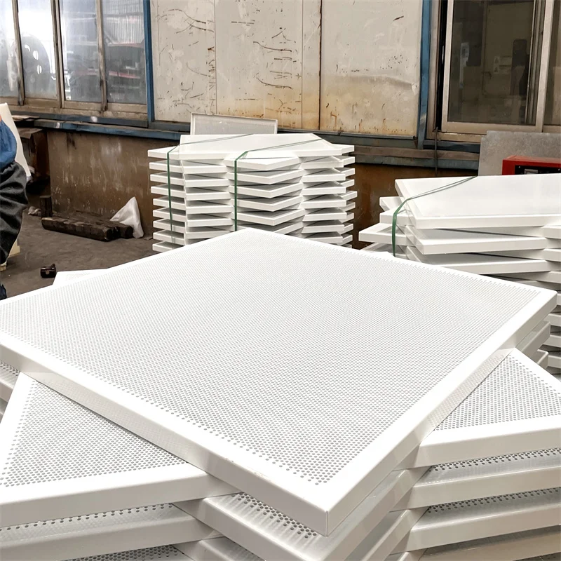 5mm hole Powder Coated  aluminum perforated  metal sheet for decoration