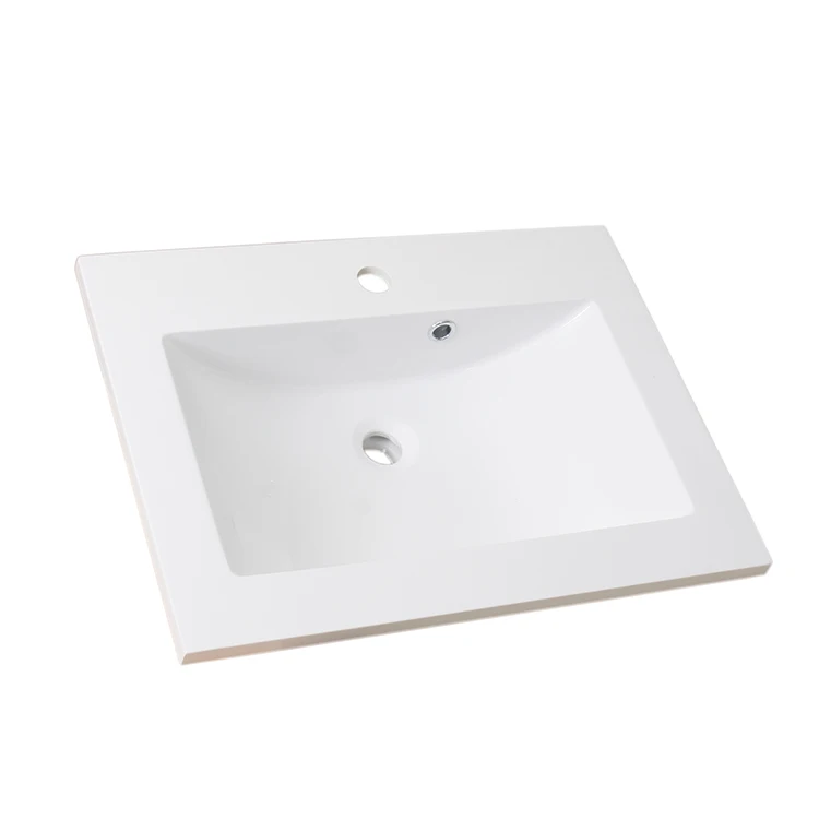 Australian hot selling rectangle resin vanity wash basin