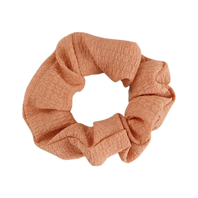 2312 Simple personality thread cloth scallop leather band candy color sweet everything with large size circle head rope tied pon