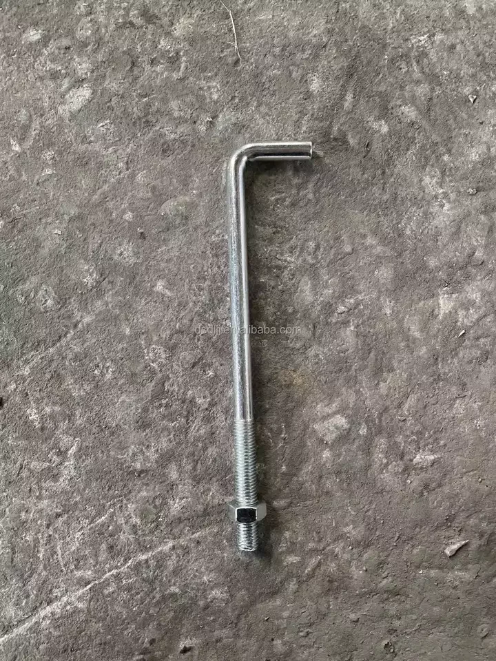 China factory wholesale  L J type steel anchor bolt Natural color carbon steel fastener