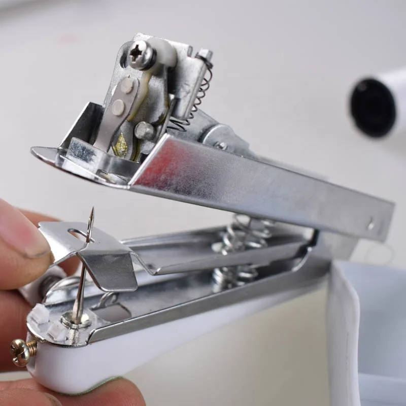 Manual Hand Held Sewing Machine Kit Portable Mini Hand Stitch Household Domestic Embroidery Hand Operated Sewing Set for Sale