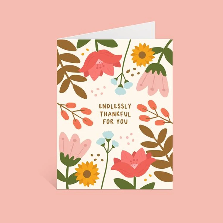 Индивидуальный дизайн пустые Ассорти оптом поздравительные открытки с днем рождения в коробке