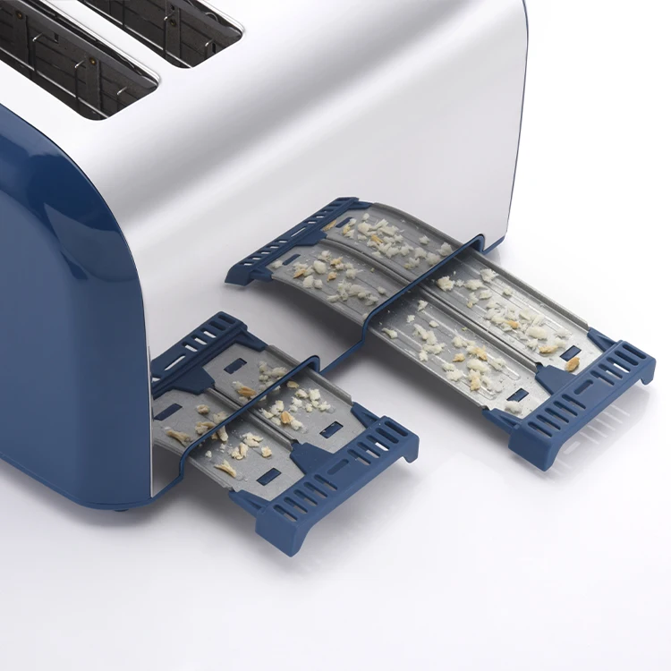 Odm Oem Retro Toaster Bread 4 Slice Tostadora De Pan 900W Auto Pup Up Function Steeliness Steel Toaster