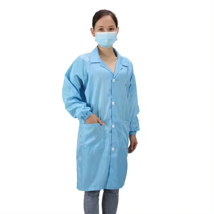 Dust-Proof antistatic Laboratory Reusable Anti Static Washable ESD Antistatic Coverall Suits