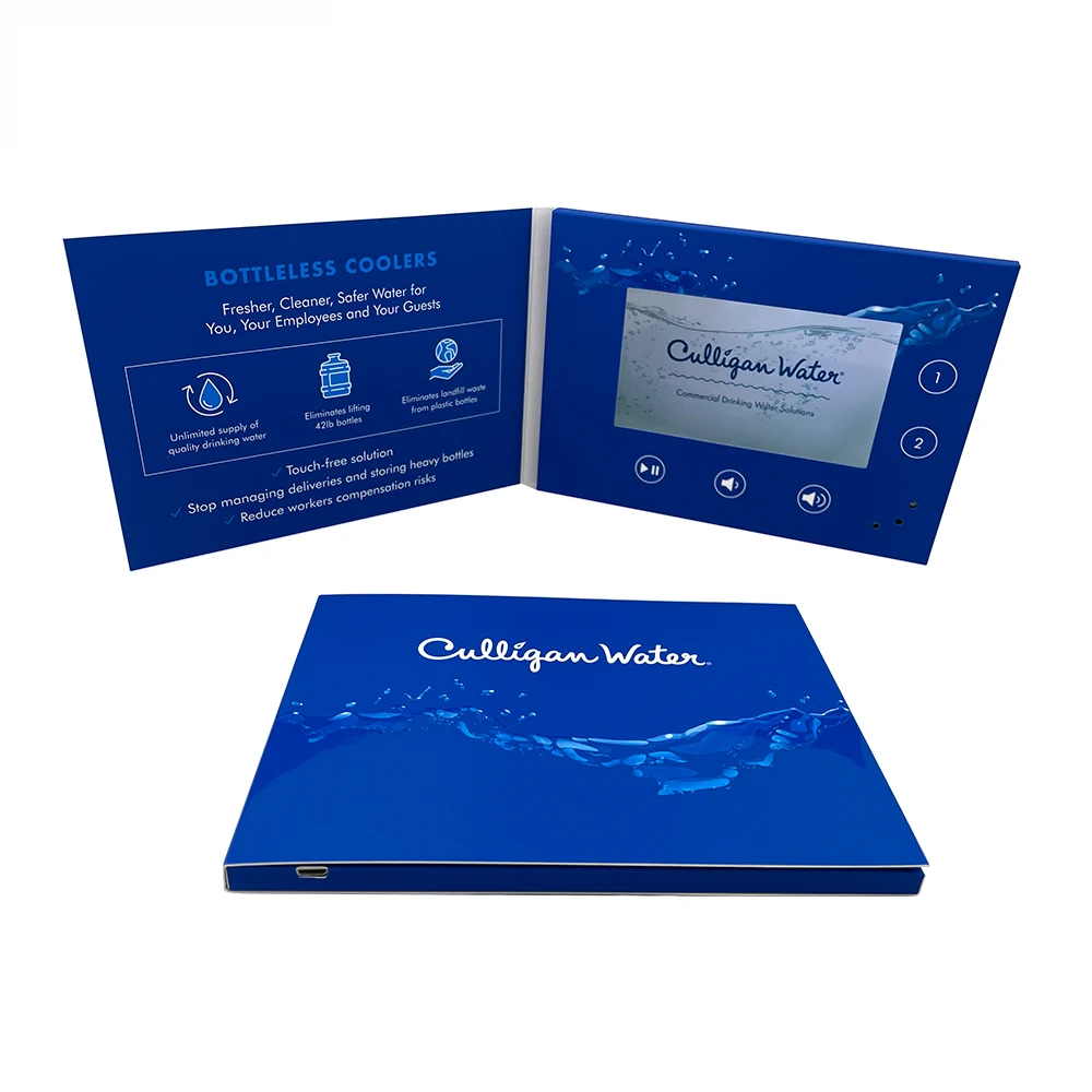 New Business Card Lcd Screen Brochure A5 Video Brochure Mailer For Marketing