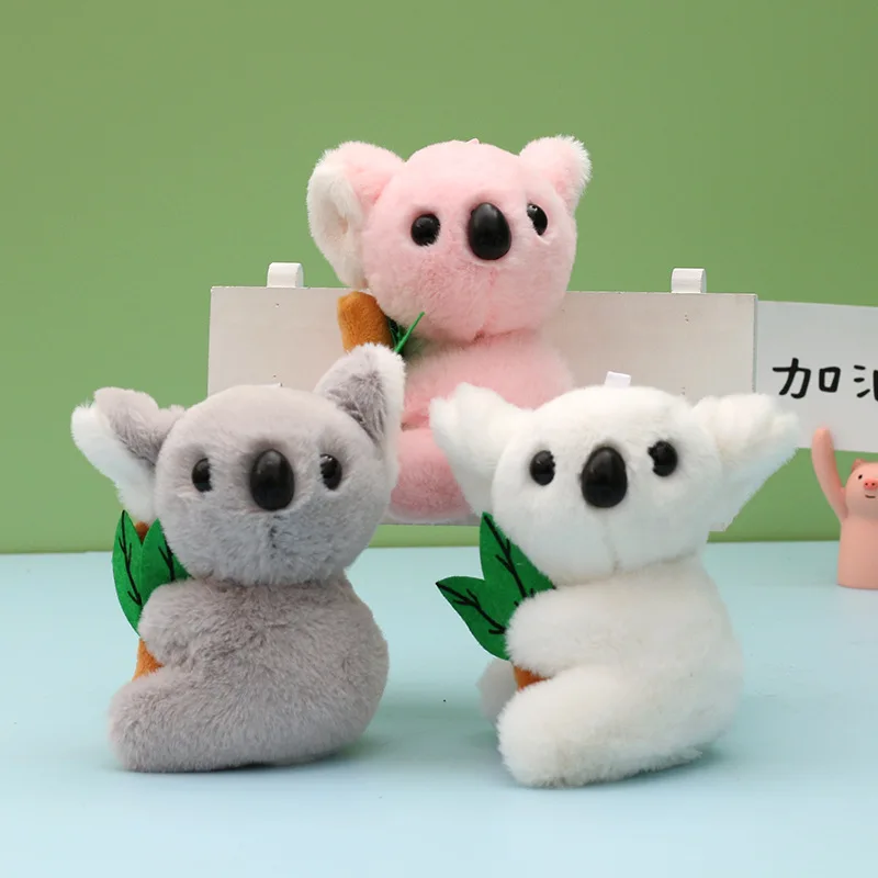 10cm Custom Mini Koala Plush Keychain Stuffed Animal Fluffy Koala Bear Soft Toy Plush