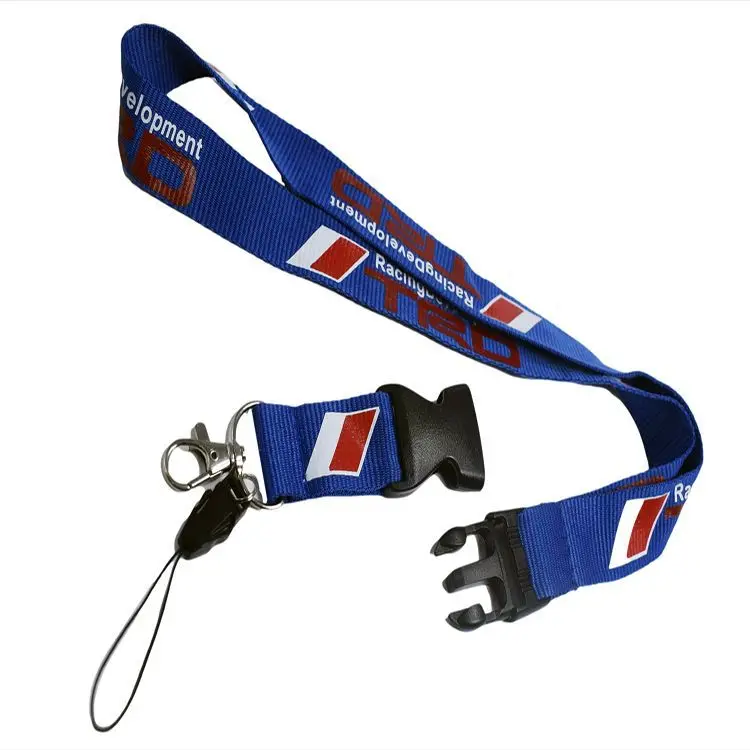 promotional lanyards Id Card Printed Phone Case Key Chain Polyester Lanyard With Clip Lanyards with custom logo