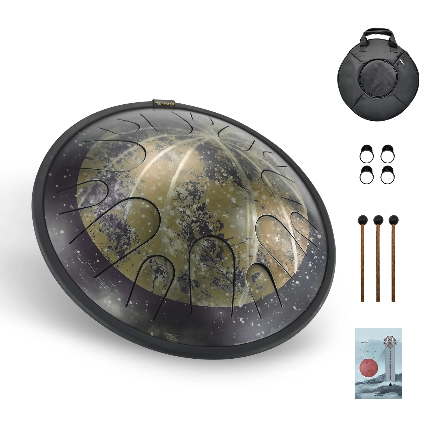ASTEMAN Steel Tongue Drum Universe series moon 14 inch 14 tone