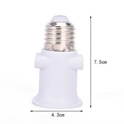 AC100-240V 4A E27 ABS EU Plug Connector Accessories LED Bulb Adapter Lamp Holder Base Screw Light Socket Conversion for Lights